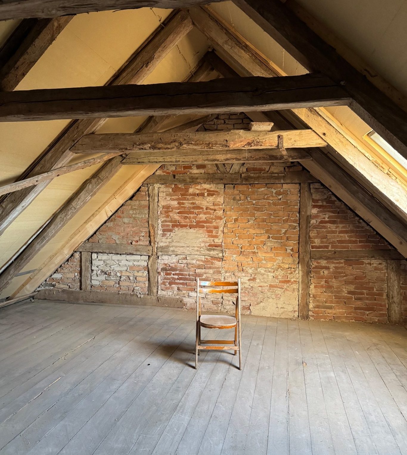 Dachboden Nosse Kulturtreff Neu gedeckter Dachboden im Nosse Kulturtreff in Nossendorf.